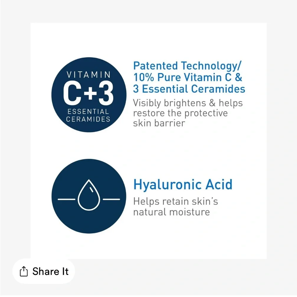 CeraVe Skin Renewing Vitamin C Serum - FIX MD Eye Cream